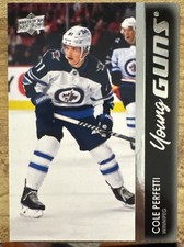 Cole Perfetti 2021-22 Upper Deck Young Guns Rookie Card #466 Winnipeg Jets. rookie card picture