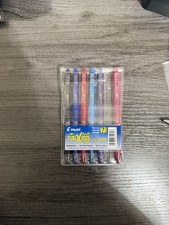 Pilot FriXion Clicker Erasable Ball Point Gel Pen 6 Count Multicolor