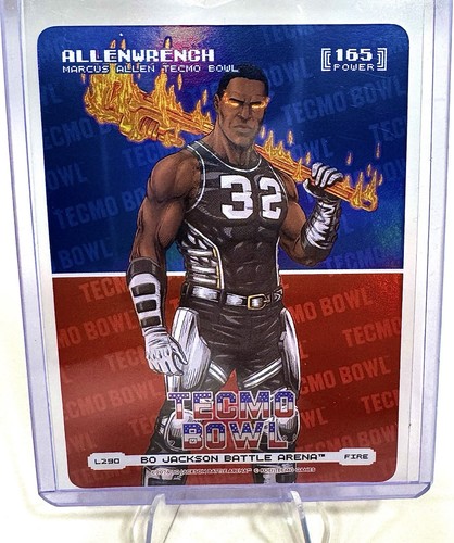 Bo Jackson Battle Arena Tecmo Bowl Marcus ALLENWRENCH Logo Foil Fire 165 power!!