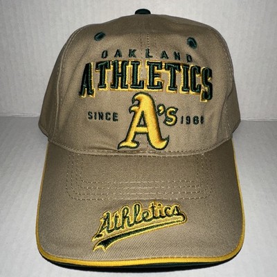 Oakland Athletics A s Hat/Cap. Y2K. Adjustable. New W/Tags. MLB Official. Khaki
