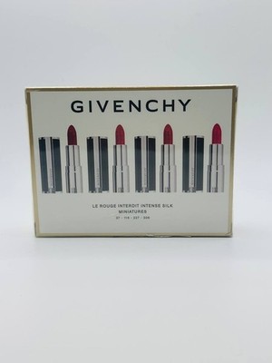 Givenchy Le Rouge Interdit Mini Lipstick Set - 4 Shades 37 116 227 306 New