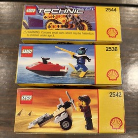 LEGO Shell Oil Promotional 2536/2542/2544 Lot Of 3 NEW