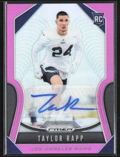 Taylor Rapp 2019 Panini Prizm Pink RC Auto #385 Los Angeles Rams