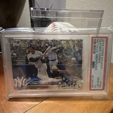 Topps 2018 Holiday Gleyber Torres Yankees RC Metallic Snowflake HMW182 PSA 10
