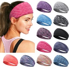 12 PCS Workout Headbands for Women Non Slip Yoga Running Sweat Bands Bulk