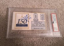 Ty Law, College Debut, Signed 1992 Michigan Vs Notre Dame Football Ticket - PSA