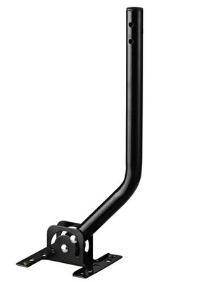 PBD Adjustable Attic / Outdoor Antenna & Weather Station Mounting Pole Black 