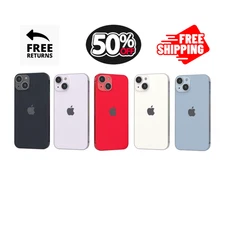 Apple iPhone 14 Unlocked 128/512GB - Midnight, Blue, Red, Purple - Free Shippin