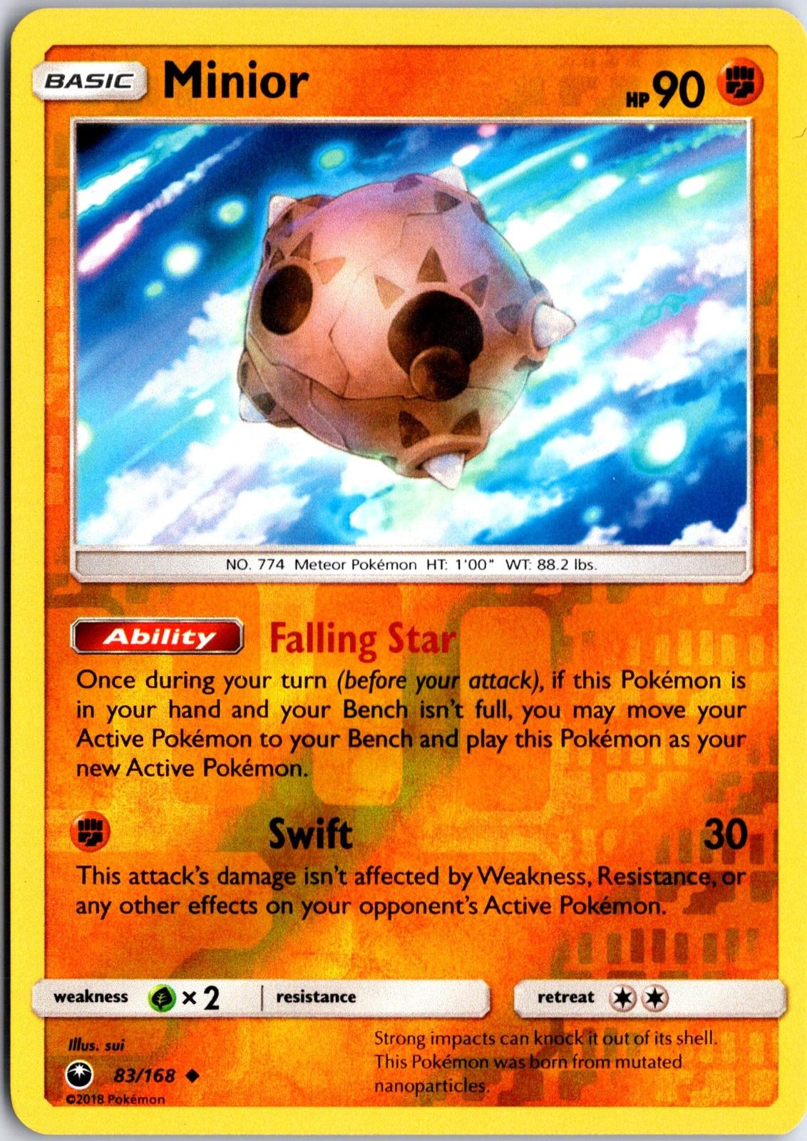 Minior 83 Reverse Holo UC Celestial Storm Pokemon NM/M