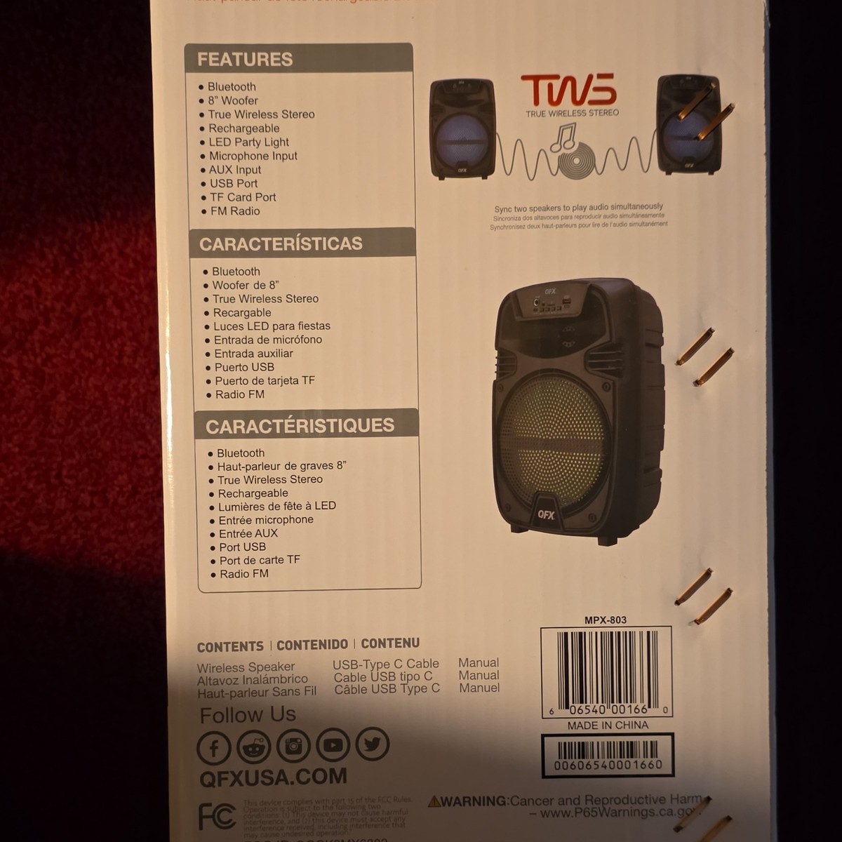 QFX MPX-803 8