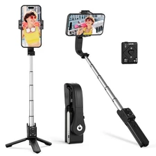 hohem iSteady Q Gimbal Stabilizer for Smartphone, 1 Axis Selfie Stick Tripod ...