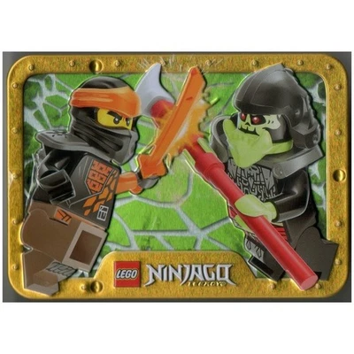 LEGO Ninjago Legacy Cole vs. Bone Knight Metal Box 112326 (SEALED) - Image 1 of 3