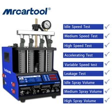 MRCARTOOL V308 Fuel Injector Tester&Cleaner Ultrasonic Injector Cleaning Machine