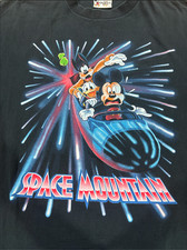 Vintage Disney Space Mountain T Shirt Single ...