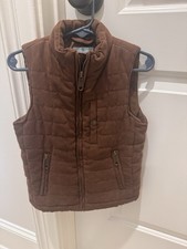 Boys Brown Zip Vest By Class/Club. Size 2/3.