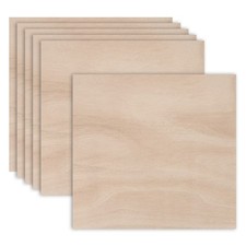 6PCS Mahogany Plywood Sheets,16 x 16 x 1/8 Inch for Crafts,Painting