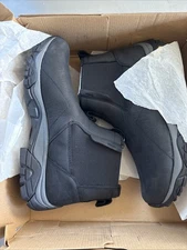 Merrell Men's Moab Adventure Chelsea Polar Waterproof Leather Boots Black J61847