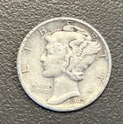 1942 - 10C Mercury Dime / 90% Silver Coin.