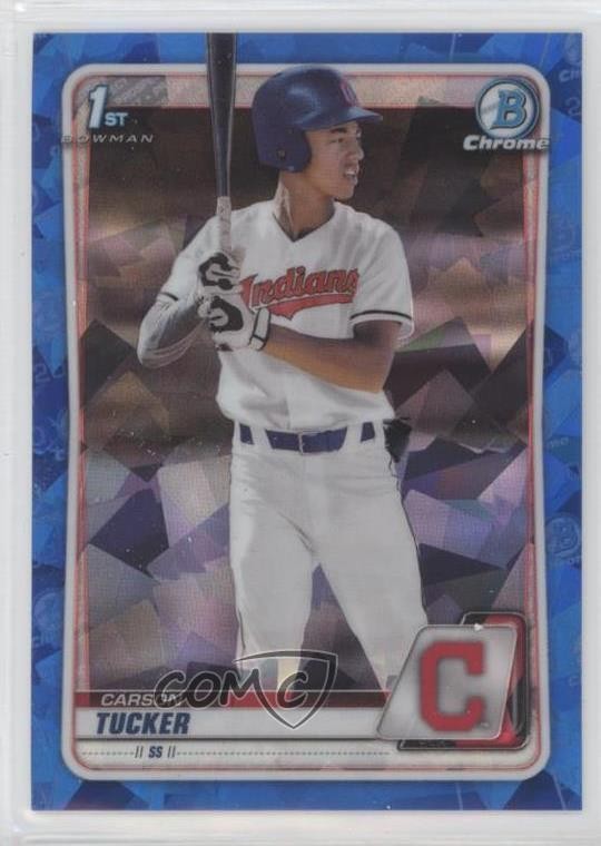 2020 Bowman Chrome Draft Sapphire Edition Carson Tucker #BD-60 6x2