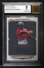 2019 Leaf Trinity Clear Auto Kristian Robinson #CA-KR1 BGS 9 MINT Auto 09an
