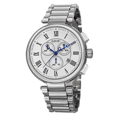 August Steiner Chronograph Quartz Silver Dial Men's Watch AS8148SS
