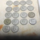 Kennedy 1969 Half Dollar Coins Lot of 17 Pieces Circulated Uncertified 50C