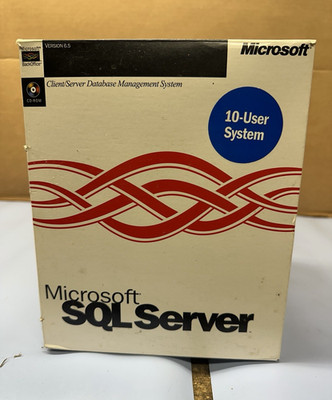 Microsoft SQL Server 6.5 Database Management System 10-User CD