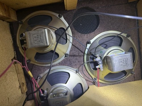 Custom Large Heavy Vintage Wood Speakers Audiophile MCM~TESTED POWERFUL AS F£*¥ image 15