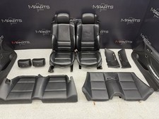 01-06 Bmw E46 M3 Convertible Interior Heated Seats Nappa Black Set Complete