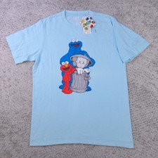 KAWS Sesame Street T-Shirt Mens Small Uniqlo Elmo Cookie Monster Companion NWD