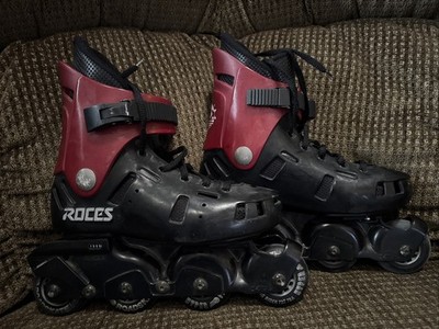 RARE Vintage Red Roces LAX Inline Skates 90s Size US 6 EU 39 UK 5