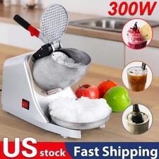 Electric Ice Shaver Machine 143 lbs/hr Snow Cone Maker Ice Crusher Shaved Ice