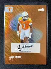 2025 Onit Athlete Arion Carter Autograph #S-2 Linebacker Tennessee Football!!!