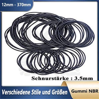 Gummiring NBR Dichtungsring O-Ring SchwarzDichtungsringe Unterlegscheibe O Ringe