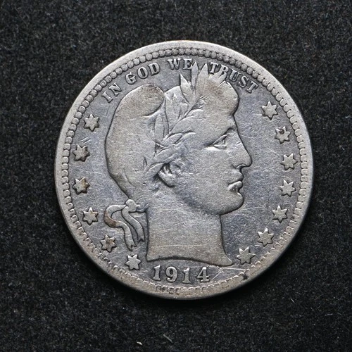 1914 Barber Silver Quarter (bb18967)