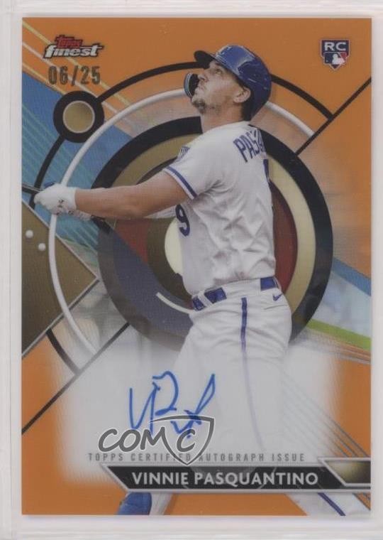 2023 Topps Finest Orange Refractor 6/25 Vinnie Pasquantino Rookie Auto RC 06gy