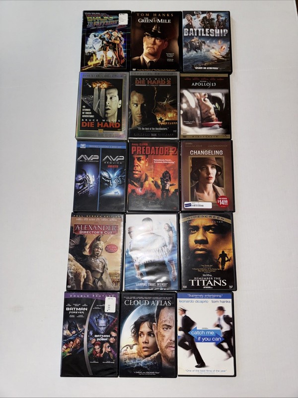 DVD Lot 15 Movies  Action Thriller Kat Batman Alexander Jack Ryan Changeling