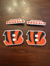 NFL Football Cincinnati Bengals Shoe Charms 4 pieces compatible with with crocs
