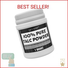 Qucship Ultra-Pure, Fine Talc Powder, Odorless  Sweat-Removing Talcum Powder, Q