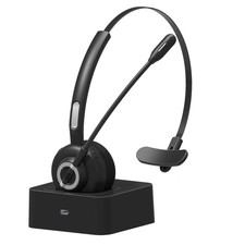 Wireless Headset,Trucker Bluetooth Headset with Mic,Noise Cancelling On Ear B...