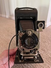 1912 Antique Ansco No.3A Folding Buster Brown Camera with Case USA