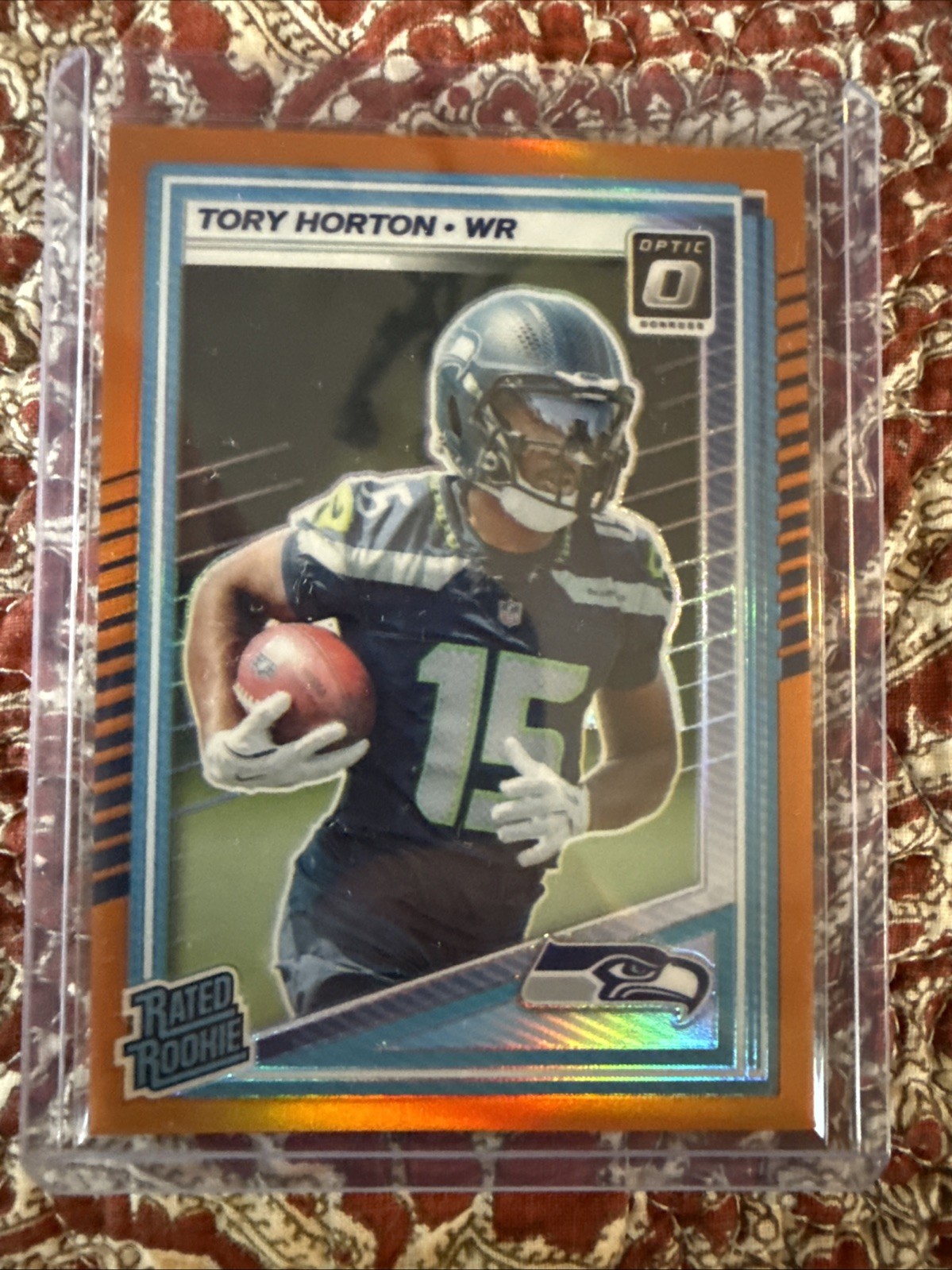 2025 Donruss Optic - Tory Horton #295 Orange Prizm Rated Rookie 186/299