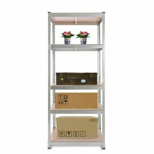 Librerías y estanterías marrones de metal para el hogar