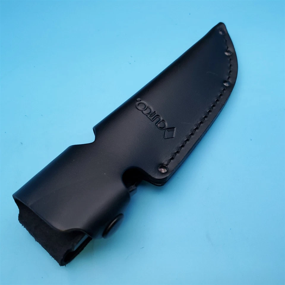 Cuchillo Cutco Funda Cuero Negro Hoja Fija Cinturón 5" Caza 1087 5718 5719 EE. UU. Foto 4 de 4
