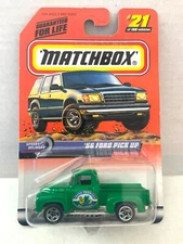 Matchbox 1956 Ford Pickup - 1999 #21 Speedy Delivery - Green
