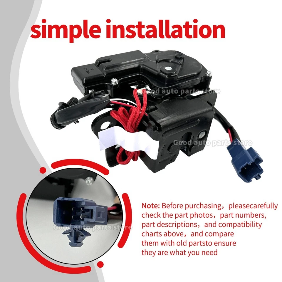 Actuador de bloqueo de pestillo de maletero para Toyota Prius 2010-2015 6935047042 Foto 2 de 4