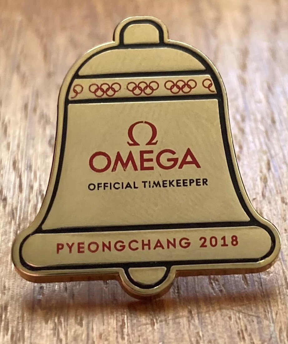 OMEGA BELL TIMEKEEPER PYEONCHANG 2018 OLYMPIC PIN - 2026 MILANO