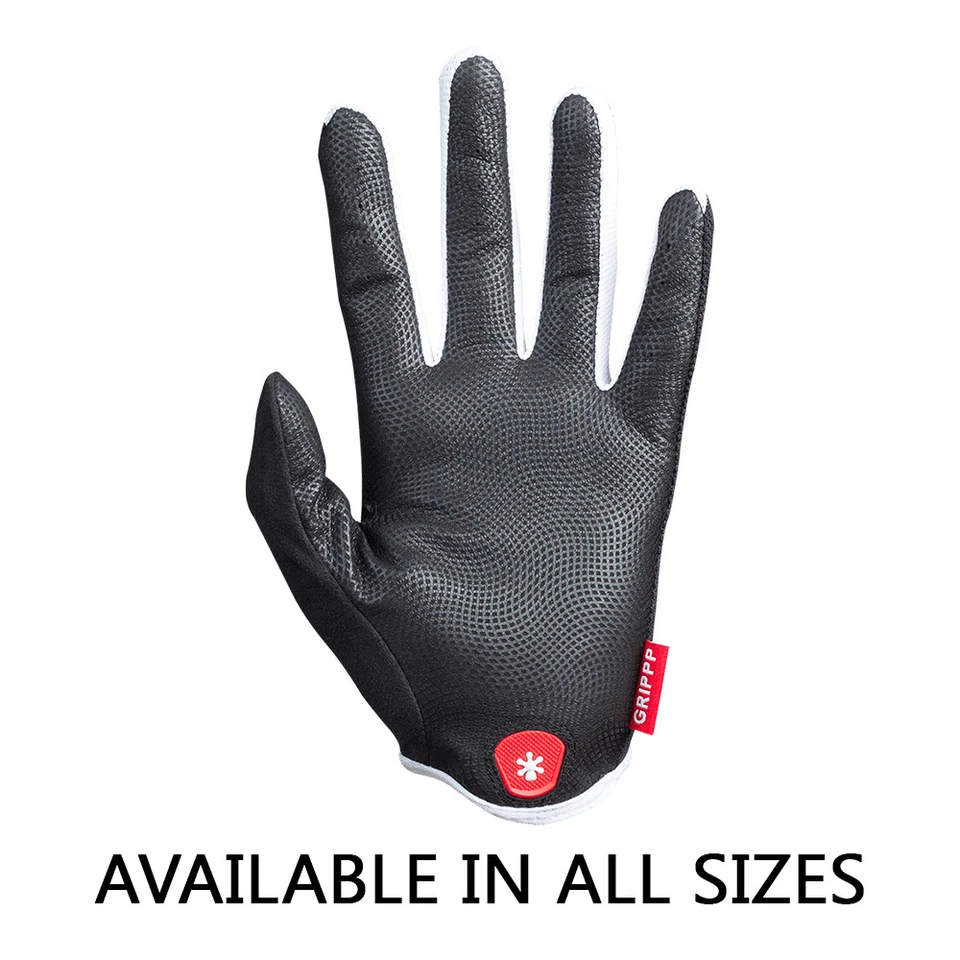 HIRZL - Guantes de bicicleta FF con agarre ligeros dedos completos de cuero guantes transpirables deportivos Foto 4 de 4