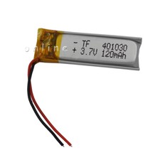 3.7V 120mAh 0.444Wh Li Battery 401030 For Bluetooth Headset Headphone Record Pen