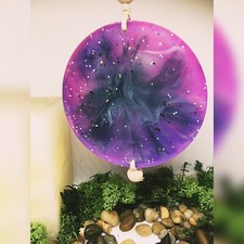 Art mural en résine fait main décoration maison